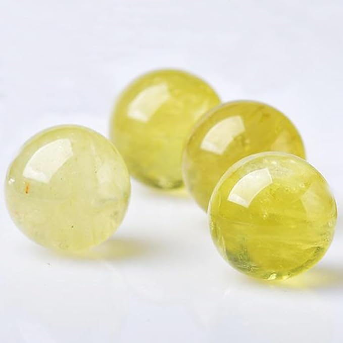 5-6cm/1.96-2.36inch Topaz Ball Polished Natural Yellow Crystal Sphere Decorative Sphere Healing