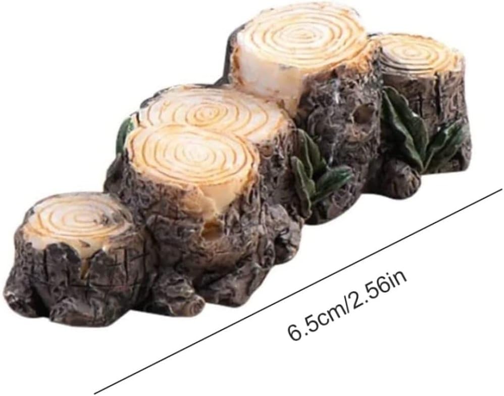 Miniature Resin Stump Micro Landscape Fairy Garden Ornament Mini Doll House Outdoor Landscape Decor
