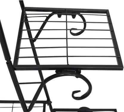 6 Tier Plant Stand Metal Flower Shelves Plant Display Stand Indoor Outdoor Patio Plant Rack Flower