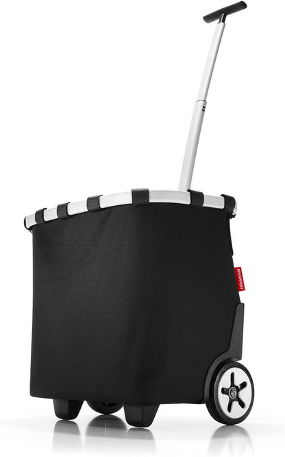 reisenthel carrycruiser Black - Portable Shopping Trolley with Sturdy Aluminum Frame, Shoulder
