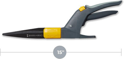 Woodland Tools Heavy Duty Rotating Grass Shears – 180 Degree Pivoting Head, Non Stick Steel Blades