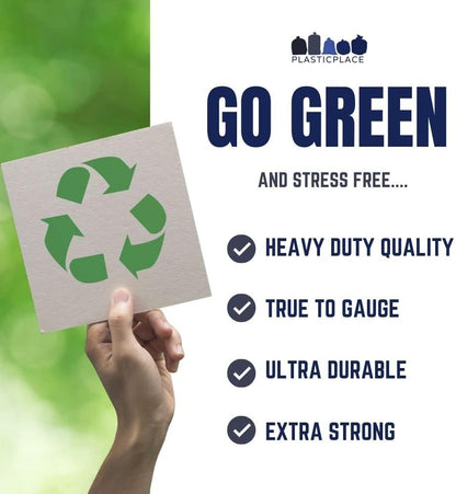 55 Gallon Recycling Bags, 1.5 Mil, Blue, 38x55, 100/Case