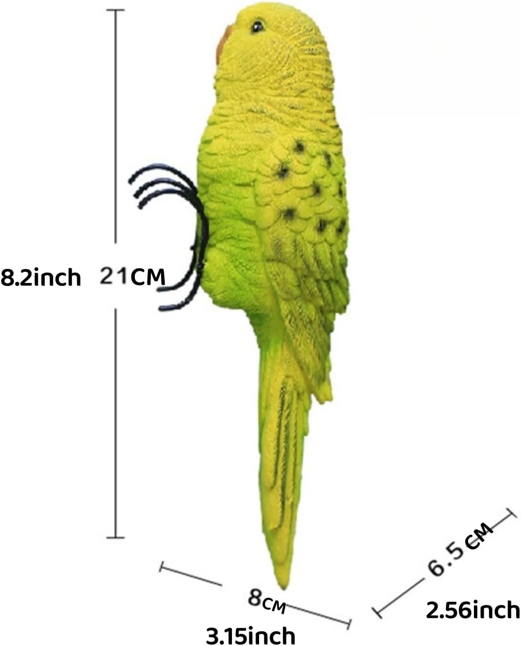 Realistic Parrot Sculpture Resin Hanging Parrots Garden Statues Lifelike Bird Figurines Landscape