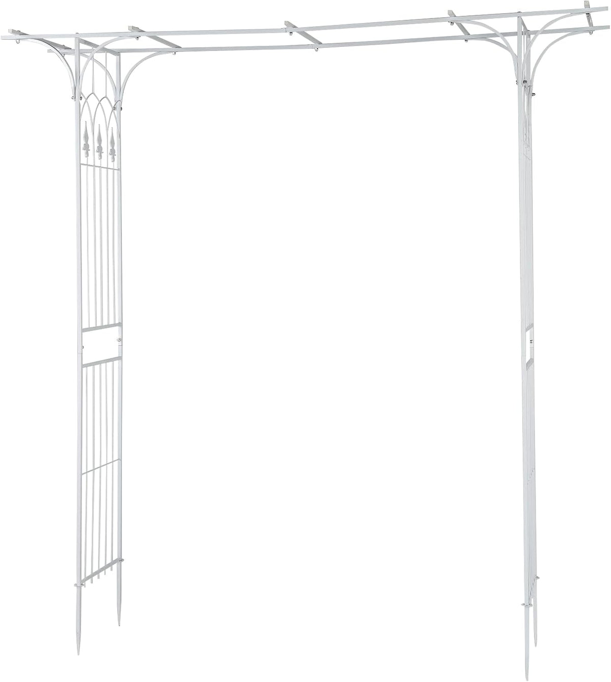 VINGLI Garden Arbor, Arch Archway for Wedding Ceremony Party, Steel Garden Trellis for Plant