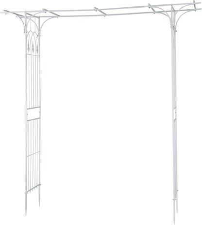 VINGLI Garden Arbor, Arch Archway for Wedding Ceremony Party, Steel Garden Trellis for Plant