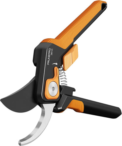 PrunePro Pruning Shears for Gardening Professional Bypass Hand Pruner Stainless Steel Sharp Blade