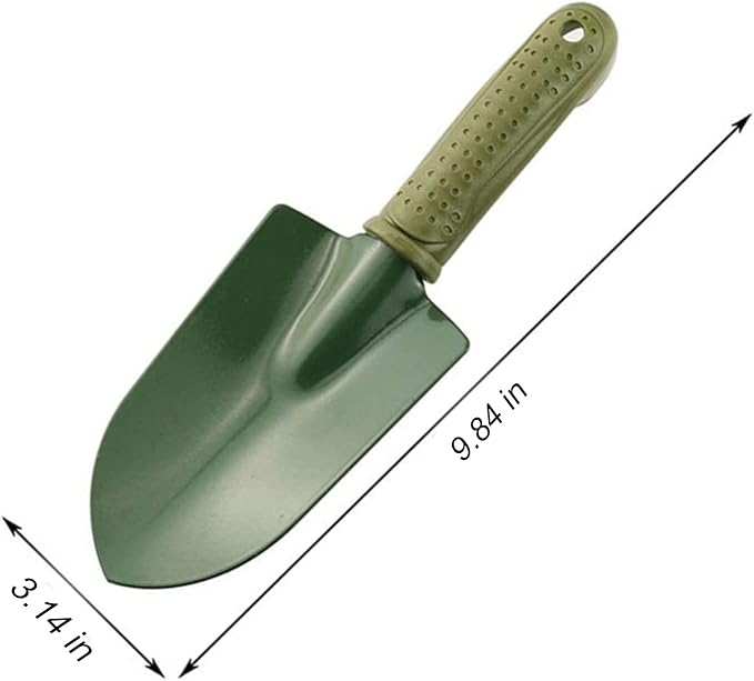 Garden Tool Shovel for Digging Gardening Trowel for Lawn Planting Alloy Spade Plastic Handle Anti