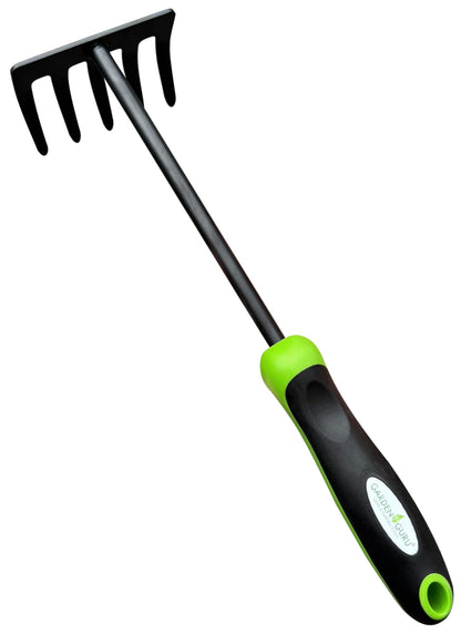Garden Guru Hand Rake Cultivator Tiller Tool – Strong Carbon Steel for Ultimate Strength - Rust