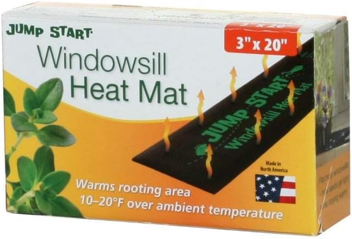 JUMP START Heat Mat, 3" x 20" Inches MT10004 Waterproof Durable, 7.3 Watt UL Certified Seedling