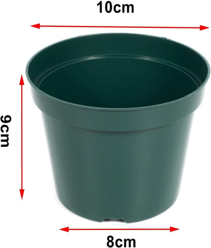40 Pack 4 Inch Plastic Nursery Pots with Mesh Pad, Thick Sturdy Plastic Plant Pots with Drainage