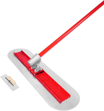 Bull Float Concrete Bull Float Tool Kit 48"x12" Fresno Round End Stainless Steel Board Kit Tool