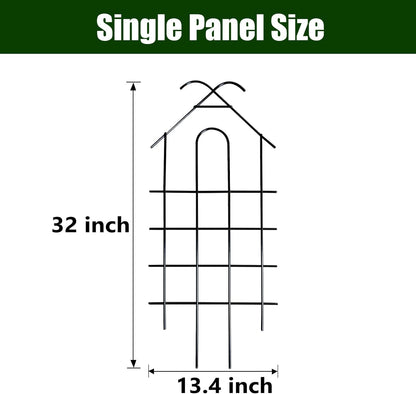 ARIFARO 32'' Metal Garden Trellis Indoor/Outdoor Sturdy Plant Trellis for Potted Plants,House