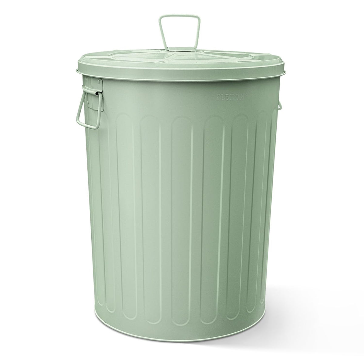 Plexon 20 Gallon Metal Trash Can with Lid Outdoor Large Garbage Can Decorative Trash Can Heavy Duty