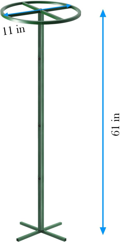 1 Pcs Adjustable Round Dragon Fruit Trellis,Durable Metal Plant Trellis Outdoor Climbing Plants