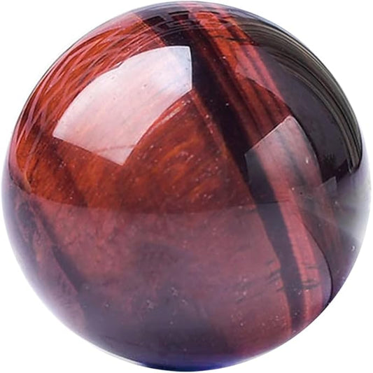 4-5CM/1.58-1.97inch Natural Crystal Red Tiger Eye Ball Quartz Massage Polished Spheres Reiki