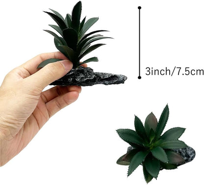 Smoothedo-Pets Reptile Artificial Plants Succulent Terrarium Decor Desert Rainforest Plant Lizard