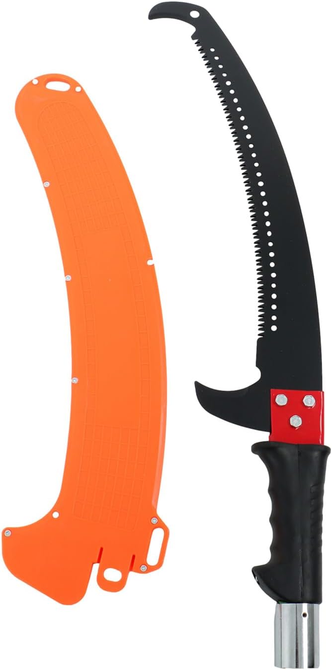 findmall 27ft Manual Pole Saw Extendable Tree Pruner Sharp Steel Blade High Branches Trimming for