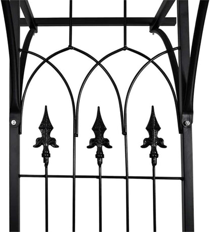 Pemberly Row 78.7 X 20.5 X 80.3 Durable Iron Garden Arch in Black