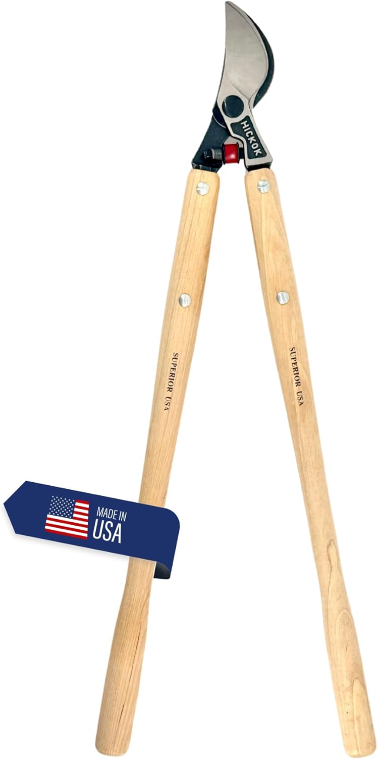 Heavy Duty Tree Lopper – 30" Long Reach Tree Branch Cutter with Hickory Wood Handles | Professional