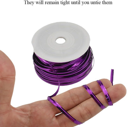 HAHIYO 100Yards/300Feet/91M Purple Metal Twist Ties Bread Candy Coffee Bag Ties Plant Garden Twist