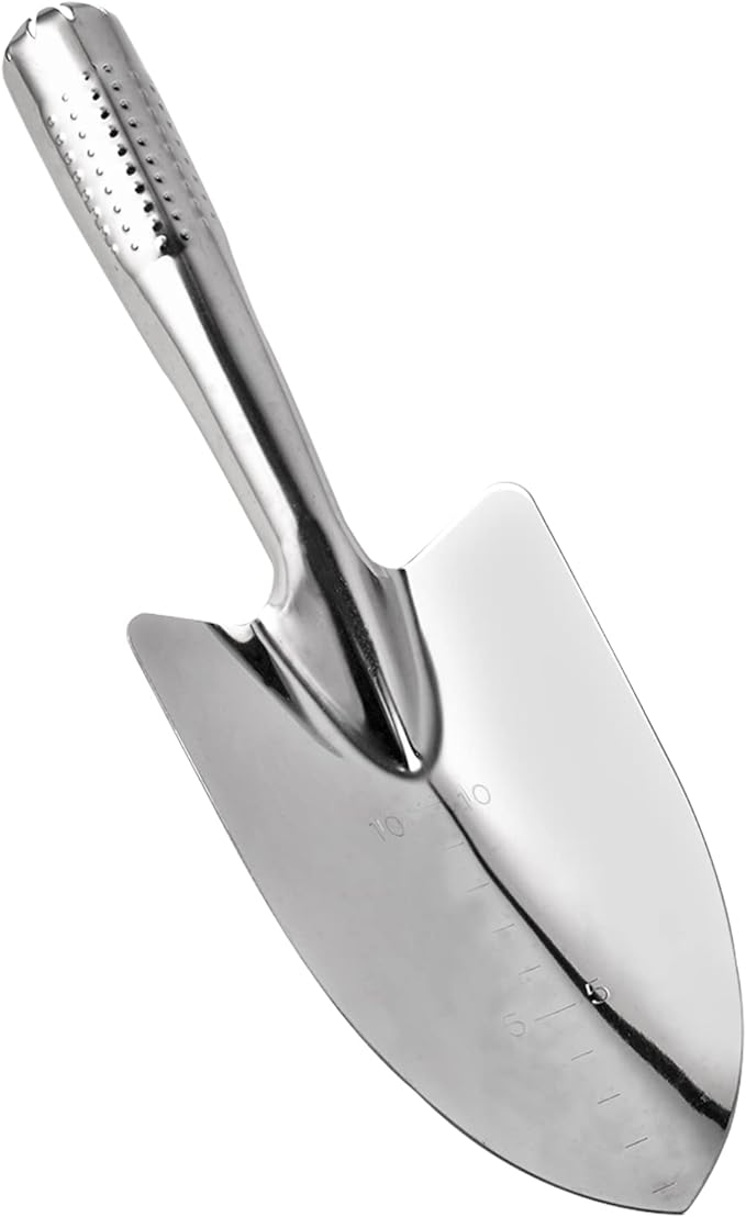 Garden Shovel Hand Trowel, Stainless Steel Gardening Hand Tools, Spade Shovel for Planting