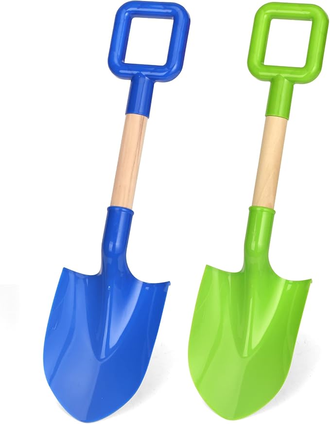 Dilabnba Beach Sand Toys Shovels for Kids Adults, 16inch/40cm Toddler Garden Beach Sand Spade