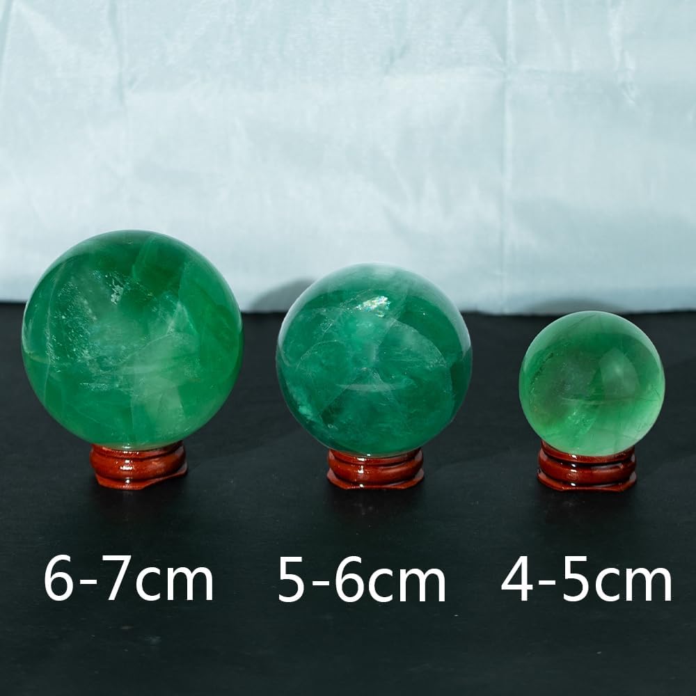 4-5CM/1.58-1.97inch Natural Fluorite Crystal Ball Hand Polished Fluorite Sphere Decorative Sphere