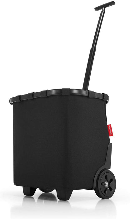 reisenthel carrycruiser Black Frame/Black - Portable Shopping Trolley with Sturdy Aluminum Frame
