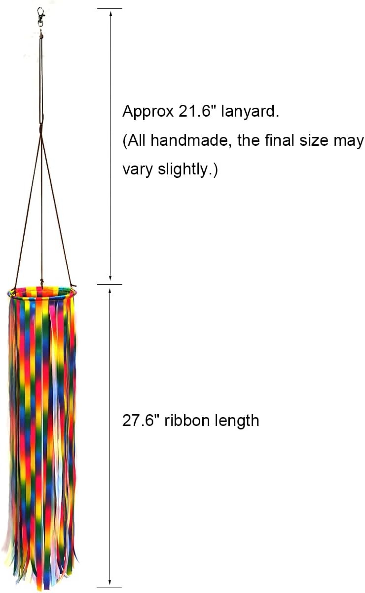 Ribbon Windsock Streamer, Outdoor Decorations for Your Patio, Garden, Yard, Dock and Camper