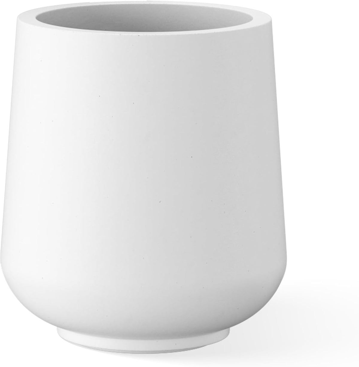 Kante 11.6" Dia Round Concrete Planter, Outdoor Indoor Large Plant Pots Containers with Drainage