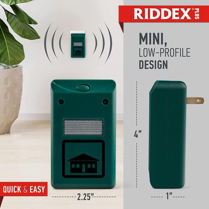 RIDDEX Plus Insect Repellent | Plug in, Mouse Deterrent - Pest Control for Defense Against Rats