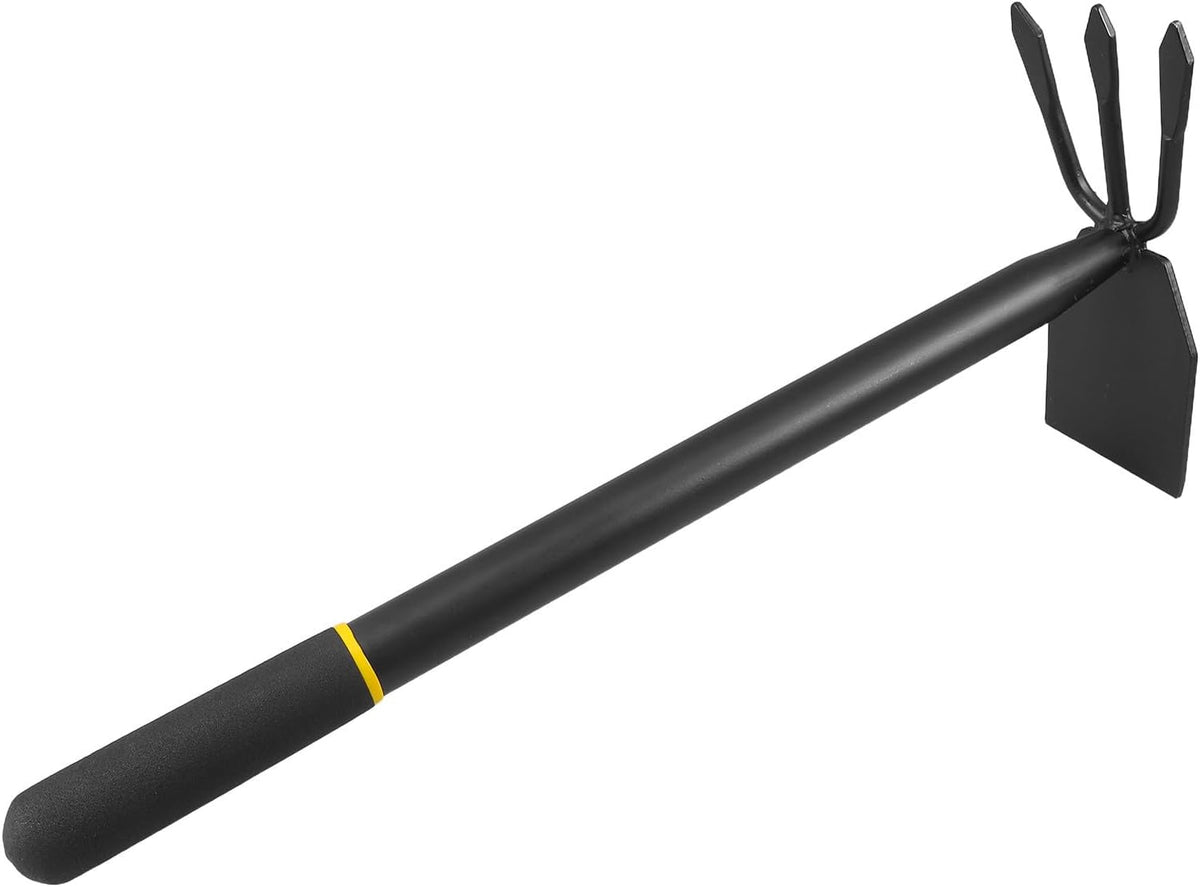 Yardwe Hoe and Cultivator, Garden Rake Hand Tiller Tool Heavy Duty Cultivator Hoe for loosening
