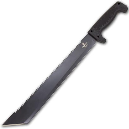 Snake Eye Machete with Heavy Duty Construction-Ergonomic Non-Slip Handle and Belt Sheath for
