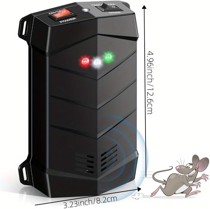 Ultrasonic Rodent Repellent for Car Engine, 2 Pack Mouse Repellent – Battery Powered Under Hood