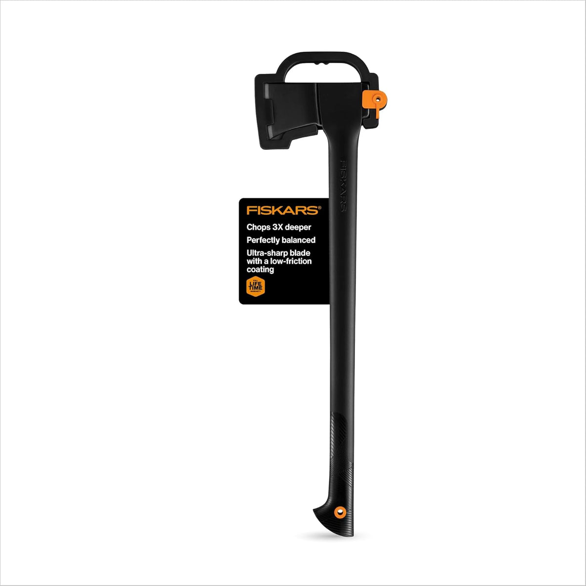 Fiskars 28" Chopping Axe, Ultra-Sharp Blade for Kindling with Ease, Weight Balanced, Garden and