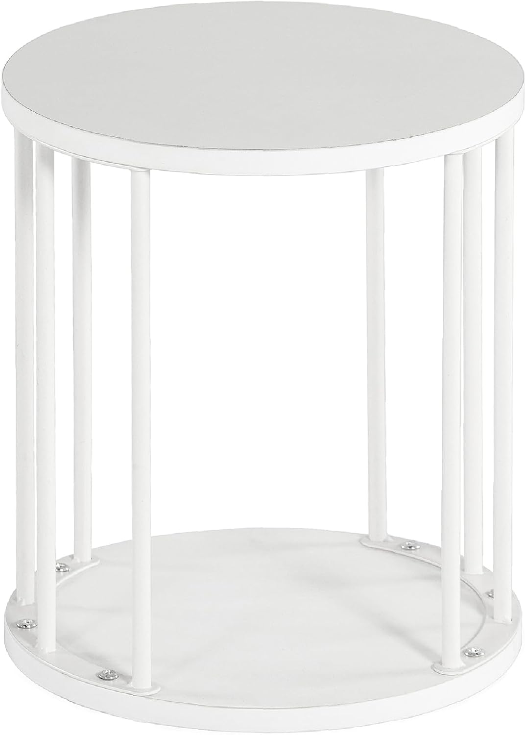 HDANI Small Round Wooden Step Stool for Kids Adults, 300lbs Load Capacity Garden Stool, Non-Slip