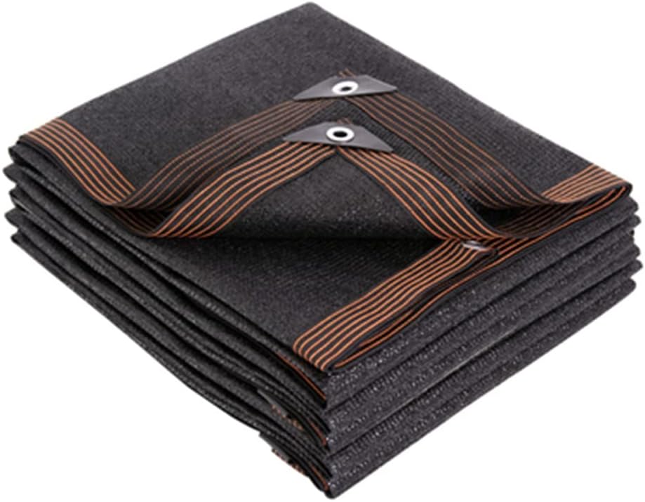 winemana 70% Black Shade Cloth, 12 x 10 FT Durable Mesh Tarp with Grommets, Resistant Garden Sun