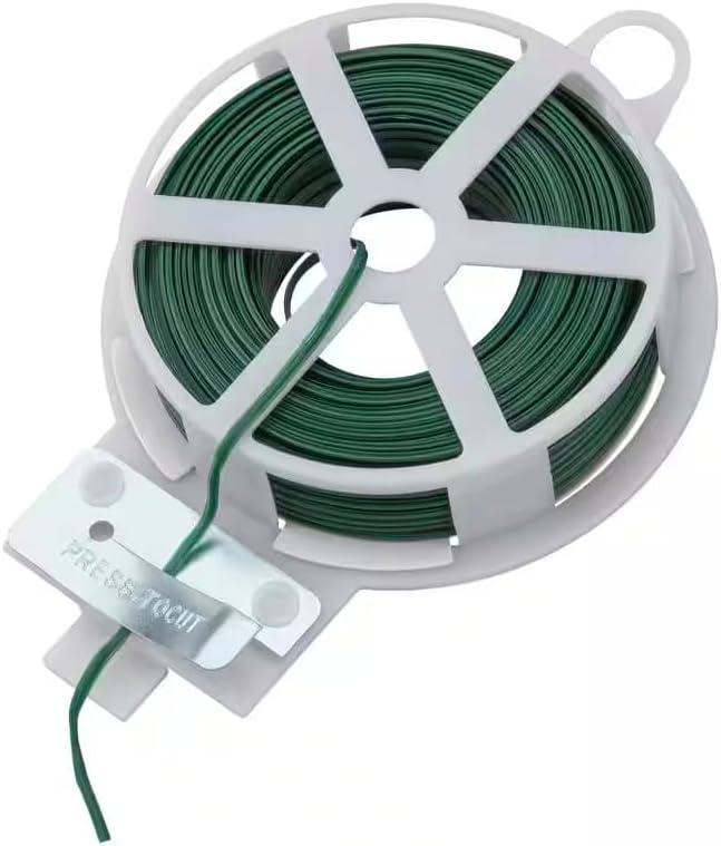 Rocky Mountain Goods Twist Ties for Plants with Cutter - Green Garden Twist Ties for Outdoor/Indoor