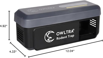 OWLTRA OW-7 in-/Outdoor Electric Rodent Trap, Instant Kill Mouse & Rat Zapper with Waterproof