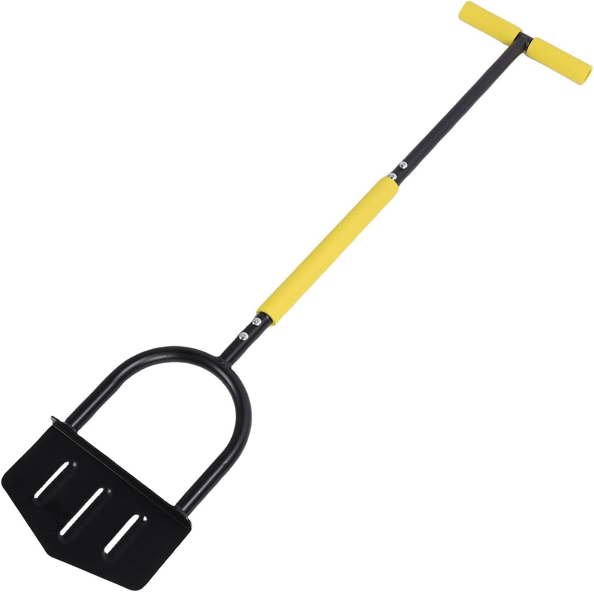 Sturdy Stainless Steel Edger Lawn Tool with T Handle for Precise Lawn Edging - Half Moon Design for