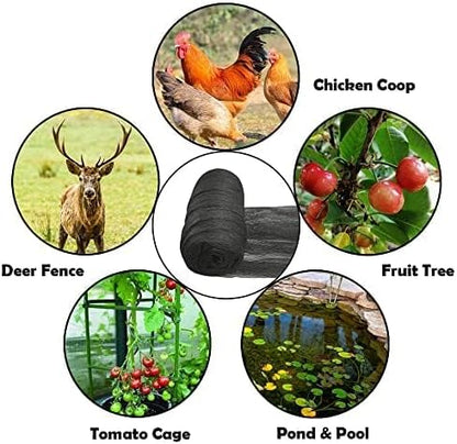 Meanchen Bird Netting for Garden 25x25Ft, 1/2" Mesh Garden Netting,Heavy Duty Deer Netting,Protect
