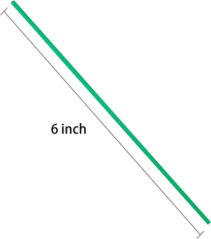 Tangyinrd 300 Pcs 6 inch Green Plastic Twist Ties, Cable Ties, for Bags, Gardening Tools