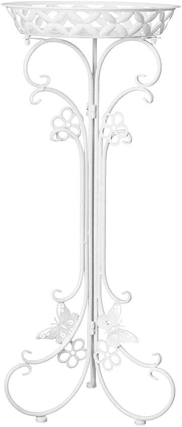 2 Pack Metal Potted Plant Stand Tall Flower Pot Stands Potted Holder Indoor Outdoor Decorative