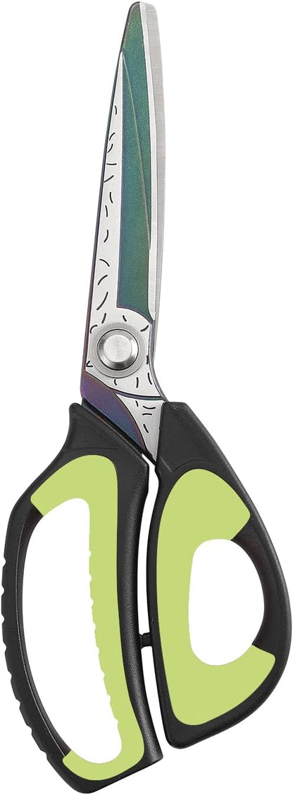 LIVINGO Heavy Duty Industrial Scissors: 10" Utility Stainless Steel Sharp Scissors all Purpose