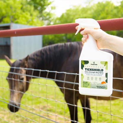 Cedarcide Extra- Strength Tickshield | Deep Woods Cedar Oil Tick & Mosquito Repellent Spray Kills &