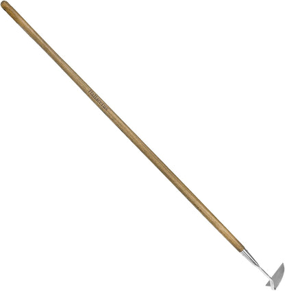 Haliaeetus Sickle Hoe, 58'' Long Handle Japanese Hand Hoe for Standing to Remove Weed, Stainless