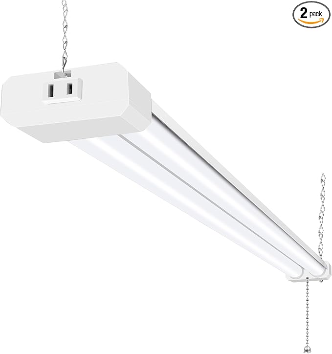 hykolity 5000K LED Shop Light Linkable, 4FT Daylight 42W LED Ceiling Lights for Garages, Workshops