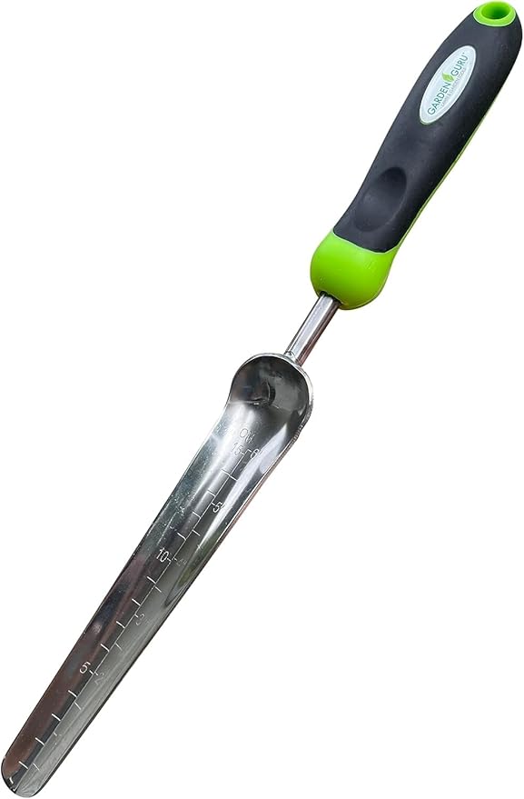 Garden Guru Seed Planting Shovel Trowel Transplanter Widger – Stainless Steel – Rust Resistant