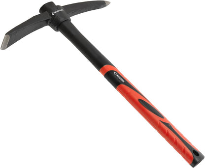 INTERTOOL Small Pickaxe - 1.5 lb Forged Steel Weeding Hoe – Pick Mattock 15-Inch with Anti-Slip