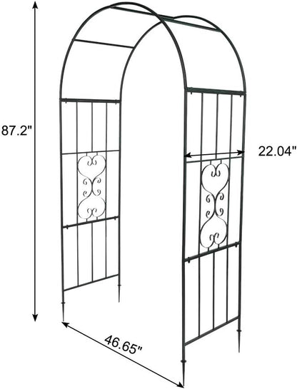 VINGLI Garden Arbor, Arch Walkway for Wedding Ceremony Party, Christmas Garden Decorations Steel